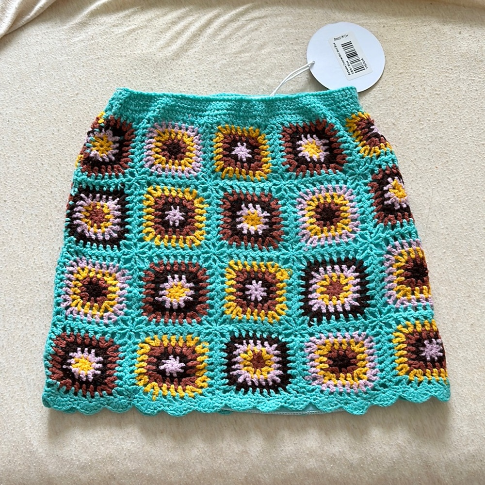 Princess Polly Barbados crochet mini skirt